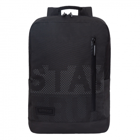 Рюкзак спинка мягкая EVA, 40*26*16 см, 1 отделение, черный Grizzly RQL-313-3