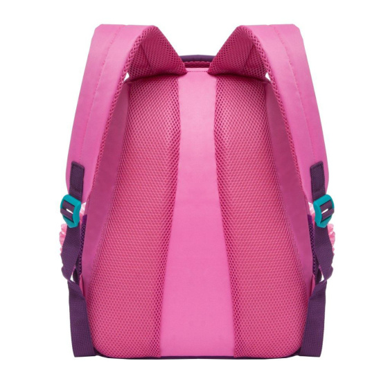 Рюкзак спинка эргономичная, 2 отделения, 28*38*16 см, розовый Grizzly RD-836-1