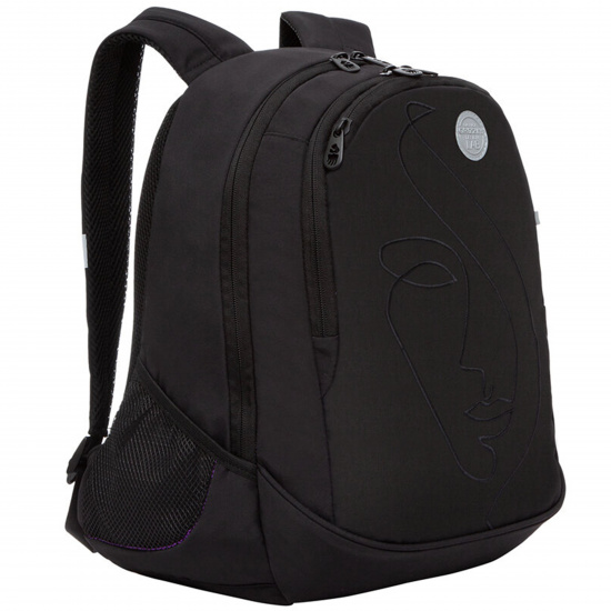 Рюкзак спинка эргономичная, 2 отделения, 30*40*14 см, черный Grizzly RD-240-2