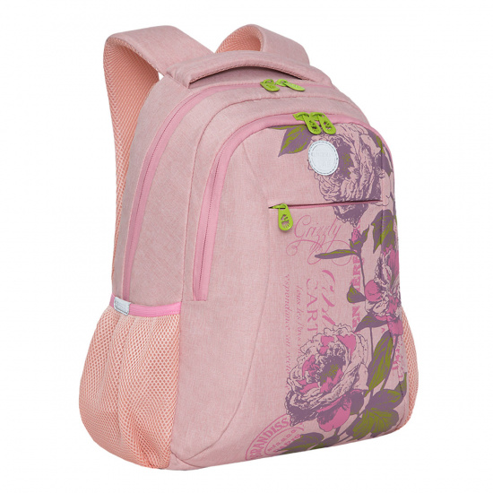 Рюкзак спинка эргономичная, 2 отделения, 30*40*16 см, розовый Grizzly RD-142-1