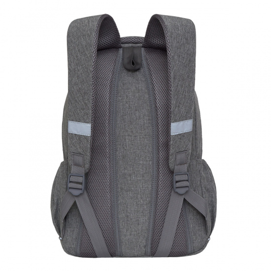 Рюкзак спинка эргономичная, 2 отделения, 28*42*14 см, серый/мятный Grizzly RD-143-2