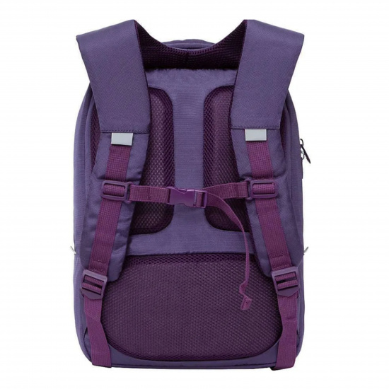 Рюкзак спинка мягкая EVA, 2 отделения, 38*28*12 см, фиолетовый Grizzly RD-144-2