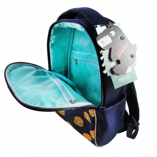 Рюкзак спинка мягкая EVA, 2 отделения, 38*28*12 см, темно-синий Grizzly RD-145-4