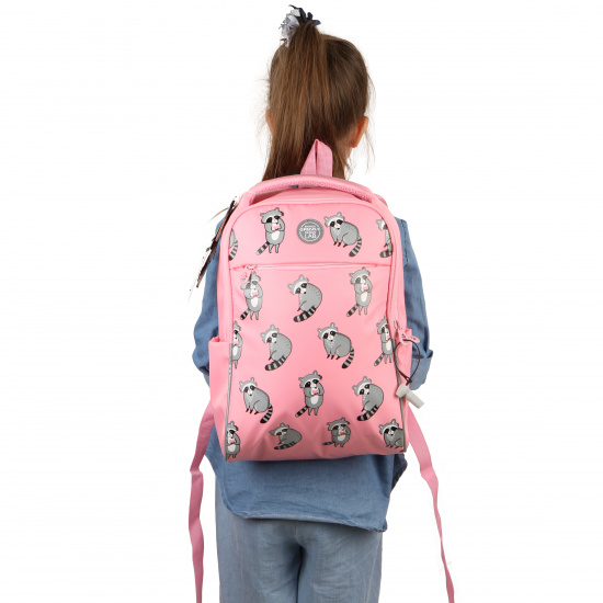 Рюкзак спинка мягкая EVA, 2 отделения, 38*28*12 см, розовый Grizzly RD-145-8