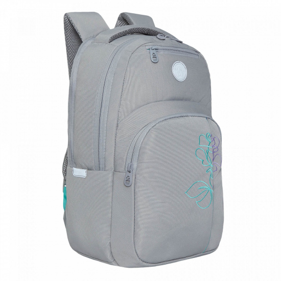 Рюкзак спинка эргономичная, 2 отделения, 41*28*14 см, серый Grizzly RD-241-3