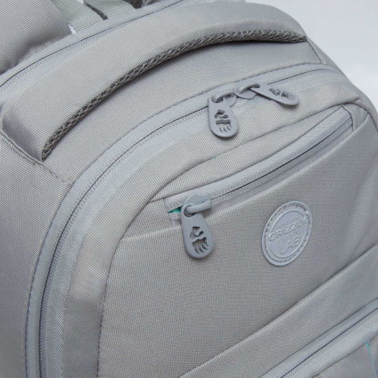 Рюкзак спинка эргономичная, 2 отделения, 41*28*14 см, серый Grizzly RD-241-3