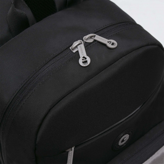 Рюкзак спинка эргономичная, 1 отделение, 40*28*14 см, черный/серый Grizzly RB-355-1