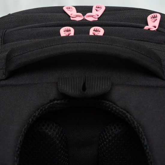 Рюкзак спинка эргономичная, 2 отделения, 38*28*16 см, с брелоком, черный Grizzly RG-466-3