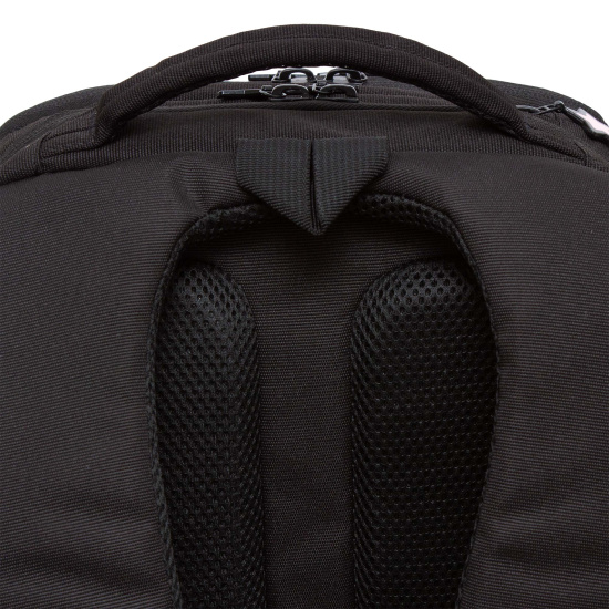Рюкзак спинка эргономичная, 2 отделения, 38*28*16 см, с брелоком, черный Grizzly RG-466-5