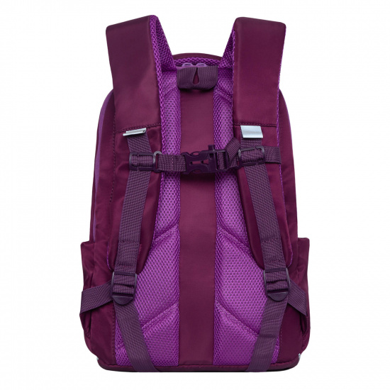 Рюкзак спинка эргономичная, 2 отделения, 38*26*12 см, с брелоком, фиолетовый Grizzly RG-267-2