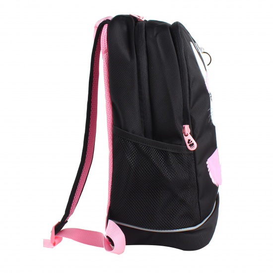 Рюкзак спинка эргономичная, 2 отделения, 38*28*18 см, с брелоком, черный Grizzly RG-363-4