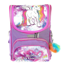 Рюкзак 1отд ортопед каркас 26*34*14 Mini Rainbow Unicorn deVENTE 7030913