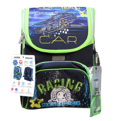 Рюкзак 1отд ортопед каркас 26*34*14 Mini Car deVENTE 7030919