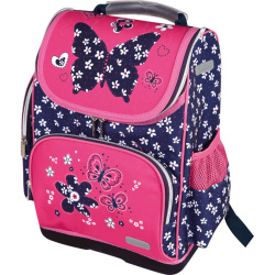Рюкзак 1отд ортопед каркас 26*36*14 deVENTE Lite Flower Butterfly 7030931