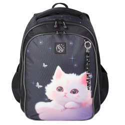 Ранец, спинка эргономичная, 2 отделения, 38*27*16 см, COMFORT Light, Dream cat, КОКОС, 250022