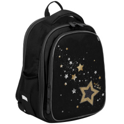 Ранец, спинка эргономичная, 2 отделения, 38*27*16 см, COMFORT Light, Stars, КОКОС, 250042