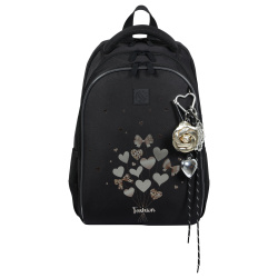 Ранец эргономичная спинка 3 отделения 40*26*18 COMFORT Standart Fashion hearts КОКОС 260077