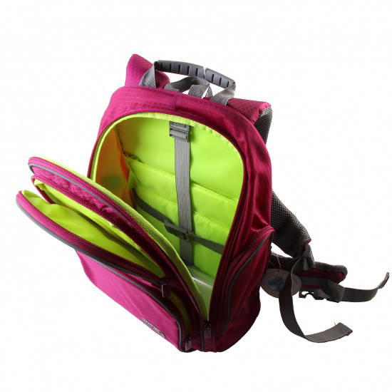Рюкзак спинка ортопедическая EVA, 1 отделение, 31*37*15 см, розовый Smart-1 KITE K17-702M-1/702-17