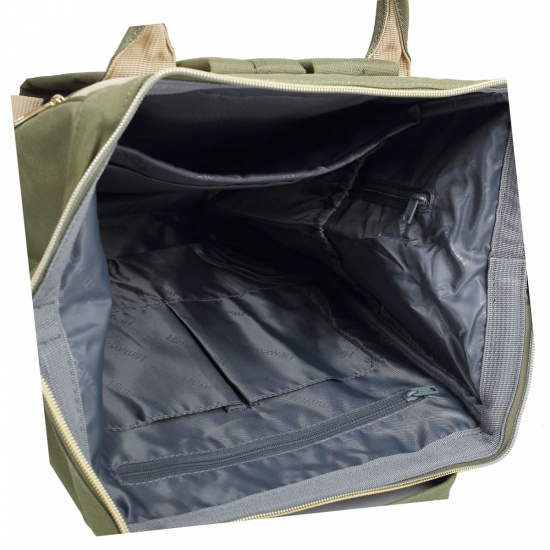 Рюкзак спинка мягкая, 40*28*17 см, 1 отделение, зеленый HIMAWARI 205903