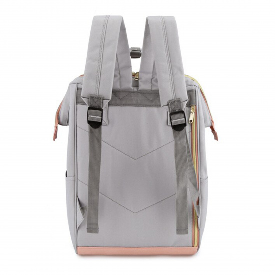 Рюкзак спинка мягкая EVA, 40*30*15 см, 1 отделение, серый/розовый HIMAWARI 210508