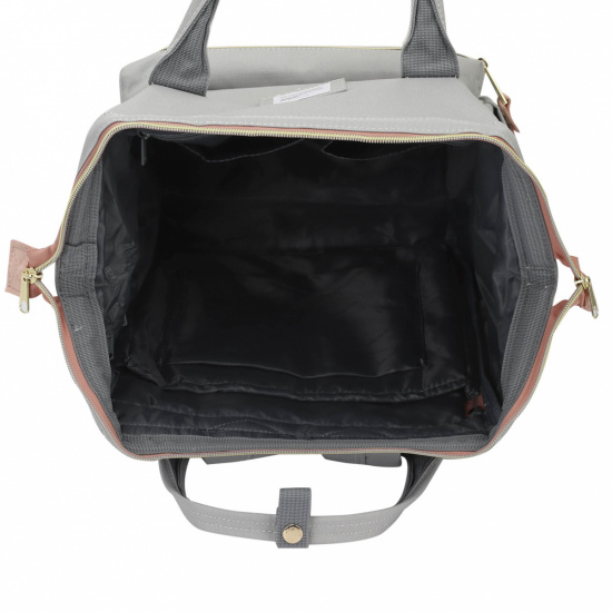 Рюкзак спинка мягкая EVA, 40*30*15 см, 1 отделение, серый/розовый HIMAWARI 210508