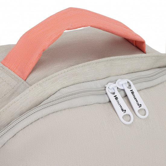 Рюкзак спинка мягкая EVA, 41*31*18 см, 1 отделение, персиковый/серый HIMAWARI 210521