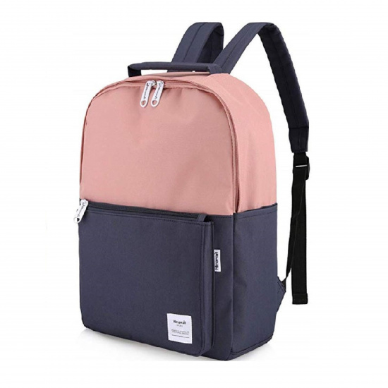 Рюкзак спинка мягкая, 41*31*18 см, 1 отделение, синий/розовый HIMAWARI 215702