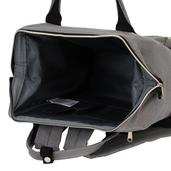Рюкзак спинка мягкая EVA, 41*25*14 см, 1 отделение, серый HIMAWARI 210502
