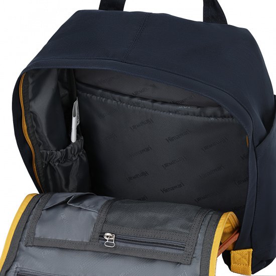 Рюкзак спинка мягкая EVA, 39*28*15 см, 1 отделение, синий/горчичный HIMAWARI 210538