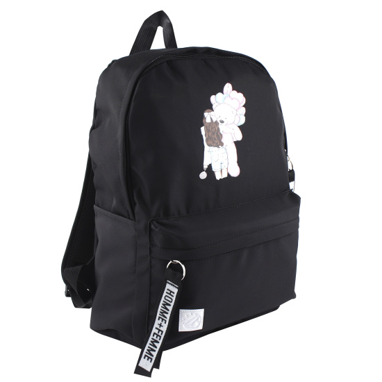 Рюкзак спинка мягкая EVA, 40*30*18 см, 1 отделение, черный Pink Bear КОКОС 230770