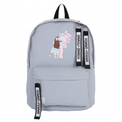 Рюкзак ткань 1 отделение 40*30*18 CoolDay Pink Bear КОКОС 231279 голубой
