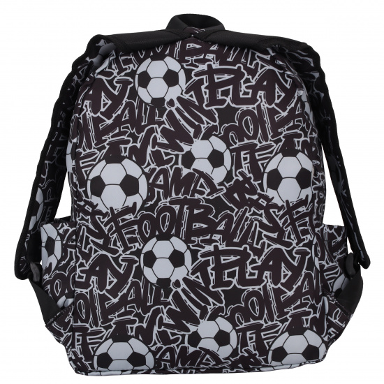 Рюкзак спинка мягкая EVA, 1 отделение, 40*29*12 см, пенал, черный/серый Football EveryDay КОКОС 230753