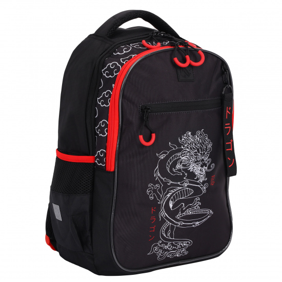 Рюкзак спинка мягкая EVA, 2 отделения, 40*27*17 см, термопечать, черный SMASH Dragon КОКОС 230364