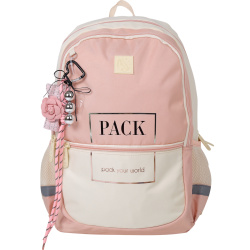 Рюкзак 2 отделения 42*28*13,5 Universal Pastel pack КОКОС 260085 бежевый/розовый