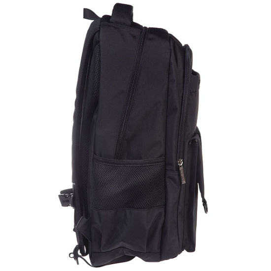 Рюкзак спинка эргономичная, 46*32*20 см, 2 отделения, черный Perfect-black Hatber NRk_10110