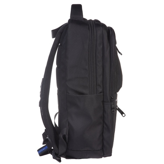 Рюкзак спинка эргономичная, 44*30*15 см, 2 отделения, черный Pro-black Hatber NRk_12115