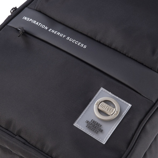 Рюкзак спинка эргономичная, 44*30*15 см, 2 отделения, черный Pro-black Hatber NRk_12115