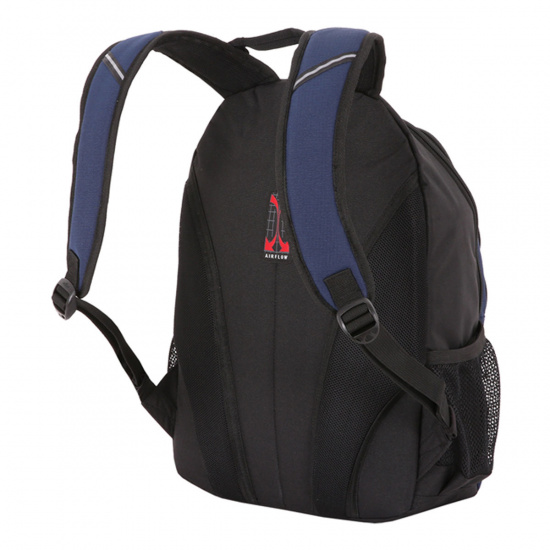 Рюкзак спинка эргономичная, 44*32*18 см, 2 отделения, синий/черный/бирюзовый Wenger 47505