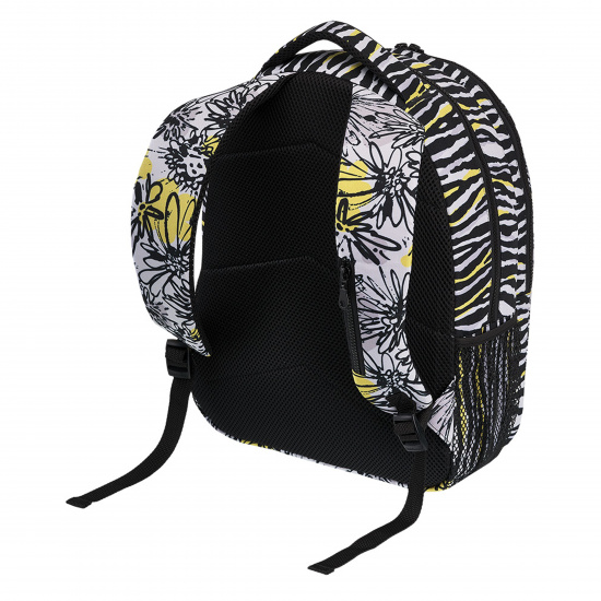 Рюкзак спинка мягкая EVA, 39*28*12 см, 2 отделения, разноцветный Zebra Flower Erich Krause 51635