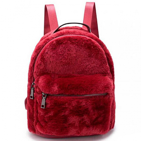 Рюкзак спинка мягкая, 24*20*12 см, 1 отделение, красный OrsOro DW-852