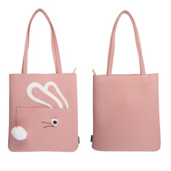 Сумка шоппер детская кожзам 1 отделение 30*35*2 Rabbit deVENTE 7034000 розовый
