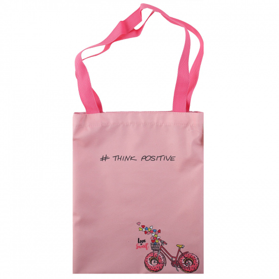 Сумка шоппер, ткань, 1 отделение, 32*40 см, цвет розовый Велосипед Пчелка СШР-1