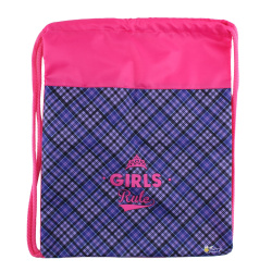 Сумка для сменной обуви 1отд 36*46 Клетка girls МО-26 58676