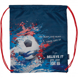 Сумка для сменной обуви 1отд 34*40 Football deVENTE 7040905