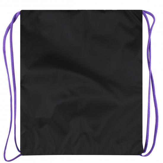 Мешок для обуви полиэстер, 1 отделение, 41*49 см, цвет черный/фиолетовый Мой мишка Hatber NMn_14030