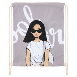 Мешок для обуви 1 отделение 36*44 Cool girl КОКОС 250108