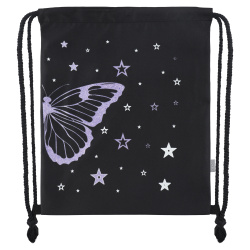 Мешок для обуви 1 отделение 36*44 Бабочка глиттер КОКОС 260217