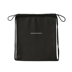 Мешок для обуви, полиэстер, 1 отделение, 36*44 см, цвет черный с рисунком, Ленивый пользователь, КОКОС, 260253