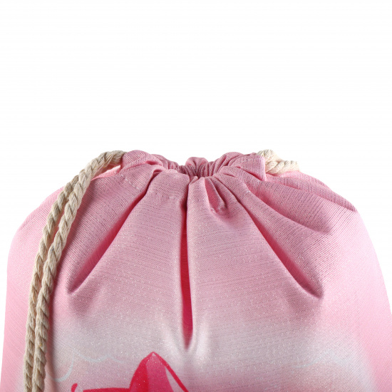 Мешок для обуви люрекс, 1 отделение, 36*44 см, цвет розовый Unicorn КОКОС 214654