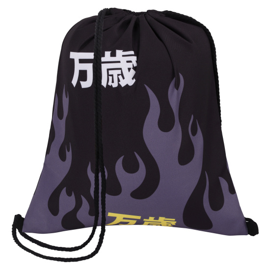 Мешок для обуви, полиэстер, 1 отделение, 36*44 см, цвет черный с рисунком, Токио, КОКОС, 240411